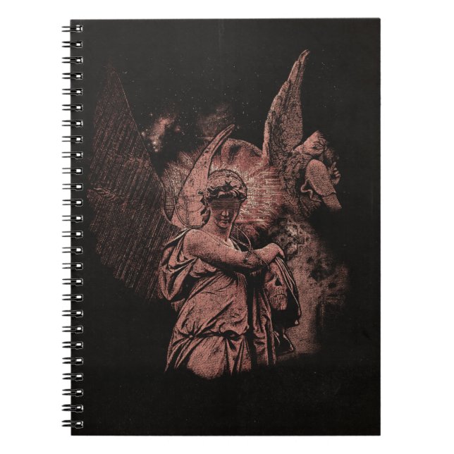 Divine Error - Techno-Goth Streetwear Design Notebook (Front)