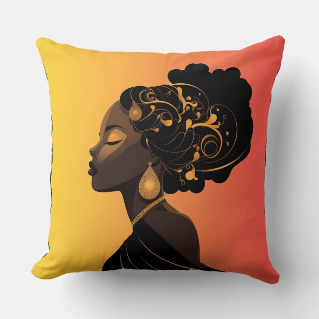 DIVINE FEMININE #3 THROW PILLOW (Front)