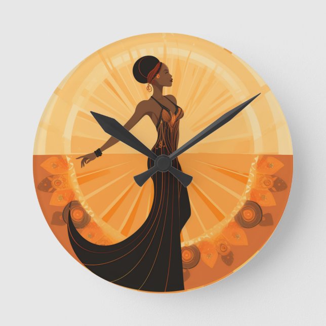 DIVINE FEMININE #5 ROUND CLOCK (Front)