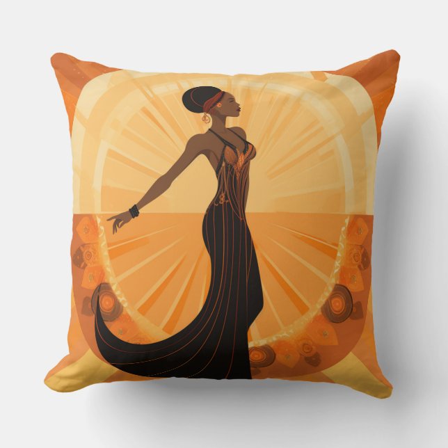 DIVINE FEMININE #5 THROW PILLOW (Front)