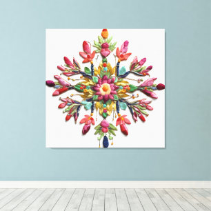 Divine Feminine Floral Energy A Gift of Beauty Canvas Print