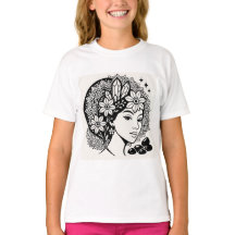 Divine Feminine Mandala Art Floral Crystal Goddess