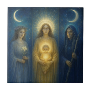 Divine Feminine Triptych Tile