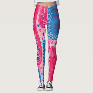 Divine Forms and Shapes Original Abstract Artwork Leggings