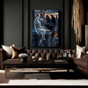Divine Game at Twilight Canvas Print