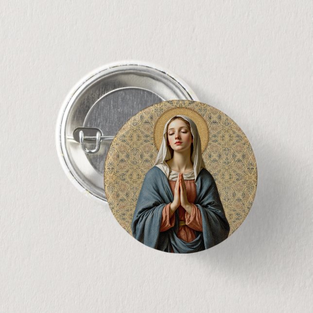 Divine Grace Prayer 1 Inch Round Button (Front & Back)