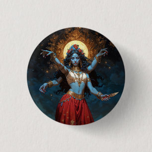 Divine Kali 1 Inch Round Button