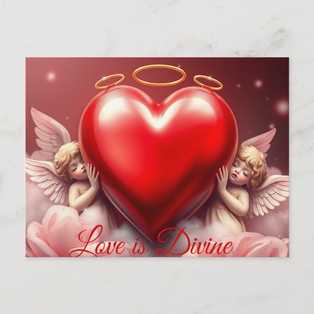 Divine Love  Holiday Postcard (Front)