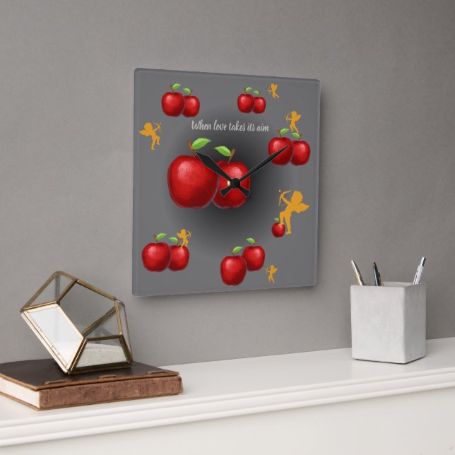 Divine Love Square Wall Clock (Office)