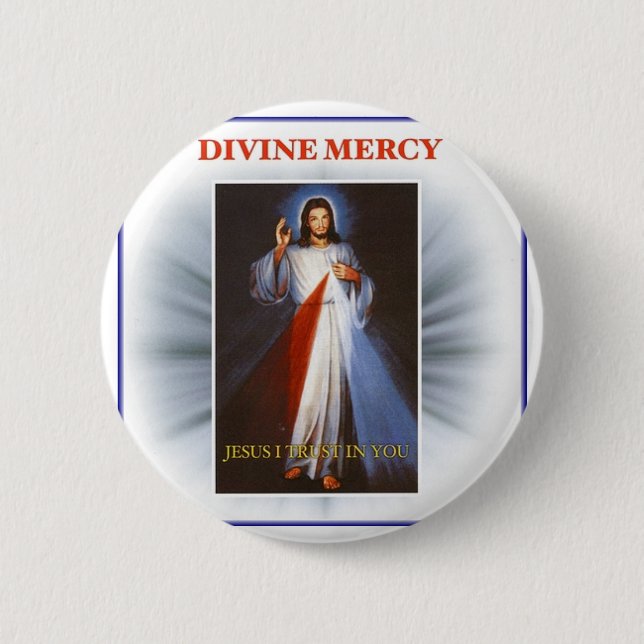 Divine Mercy 2 Inch Round Button (Front)