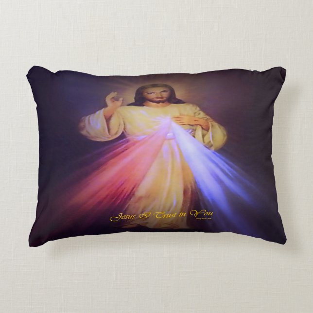 Divine Mercy Accent Pillow (Front)