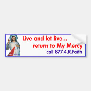 Divine Mercy bumper sticker