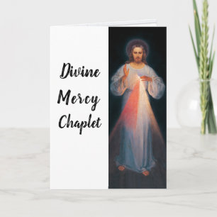 Divine Mercy Chaplet Folded Greeting Card