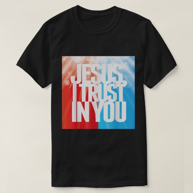 Divine Mercy Chaplet Jesus I Trust in You St Faust T-Shirt (Design Front)