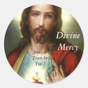 Divine Mercy Classic Round Sticker