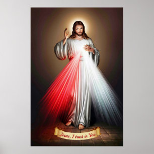 Divine Mercy Devotional Image. Poster