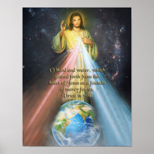 Divine Mercy Devotional Image. Poster