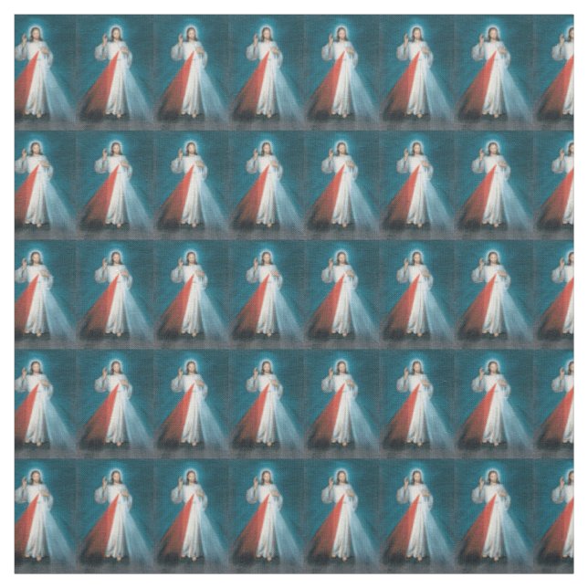 divine mercy fabric (Swatch)
