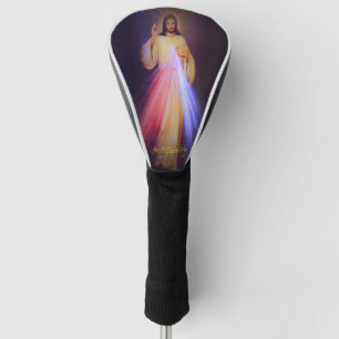 Divine Mercy Gold Golf Head Cover
