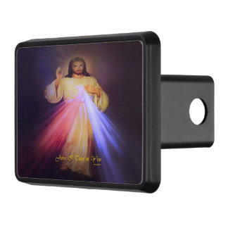 Divine Mercy Gold Trailer Hitch Cover