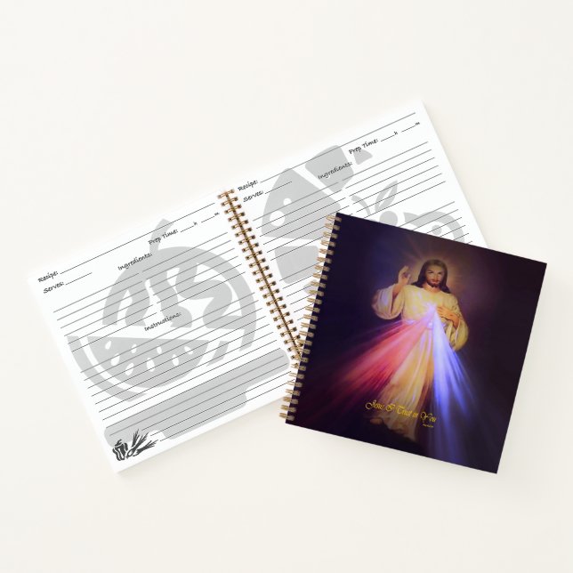Divine Mercy Gold with Chaplet Prayer Notebook (Inside)