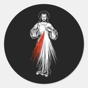 Divine Mercy Jesus Catholic Faith Sacred Image Classic Round Sticker