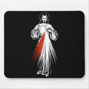 Divine Mercy Jesus Catholic Faith Sacred Image Mouse Pad