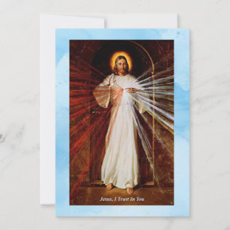Divine Mercy Jesus Flat Encouragement Card