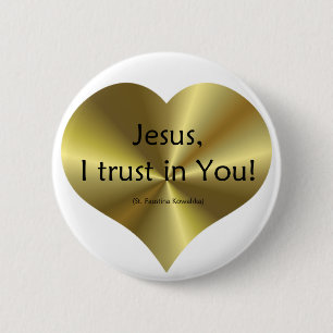 Divine Mercy: Jesus I trust in You 2 Inch Round Button