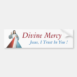 Divine Mercy Jesus, I Trust In You ! Bumper Sticker