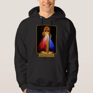 Divine Mercy Jesus I Trust In You Catholic Hoodie