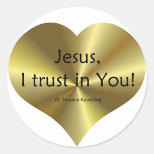 Divine Mercy: Jesus I trust in You Classic Round Sticker