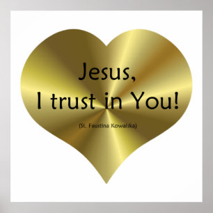 Divine Mercy - "Jesus I trust in You " Poster