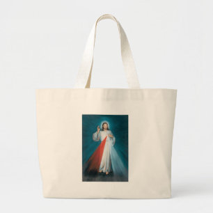 divine mercy large tote bag