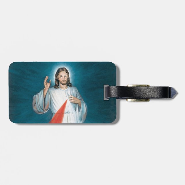 divine mercy luggage tag (Back Horizontal)