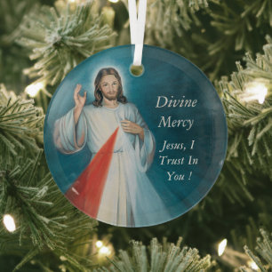 Divine Mercy  Metal Ornament