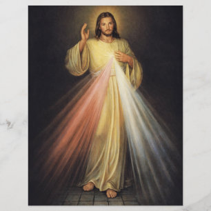 Divine Mercy of Jesus Chaplet Prayer Religious Letterhead