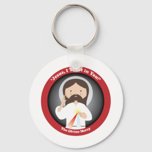 Divine Mercy of Jesus Keychain