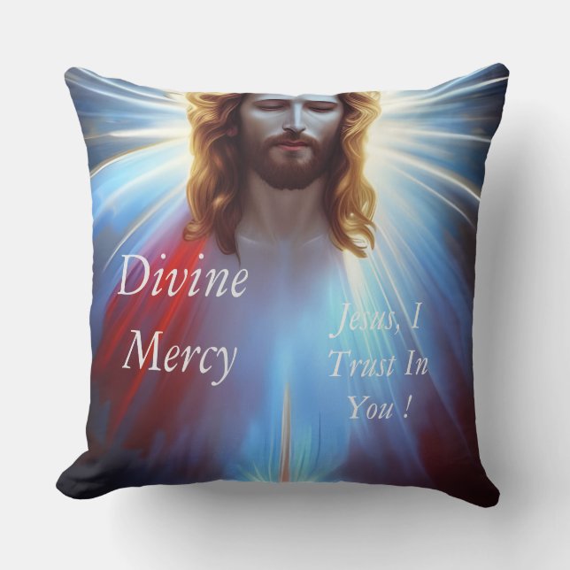 Divine Mercy    Throw Pillow (Front)