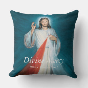 Divine Mercy Throw Pillow