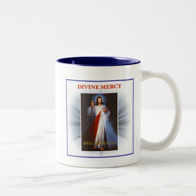 Divine Mercy Two-Tone Coffee Mug (Right)