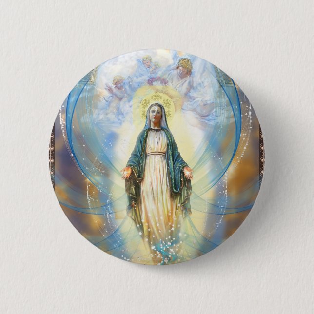 Divine Mother 2 Inch Round Button (Front)