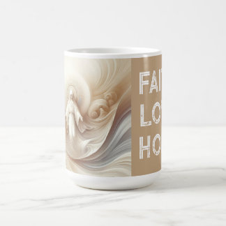Divine Mother Blessing Amidst Soft White Tones Coffee Mug