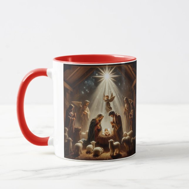Divine Nativity Scene Mug (Left)