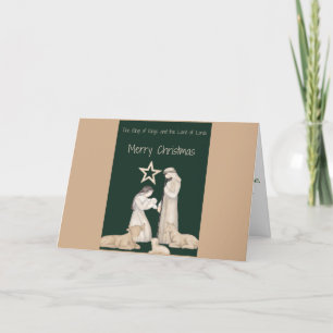 Divine Nativity: The Most Blessed Embrace Holiday Card
