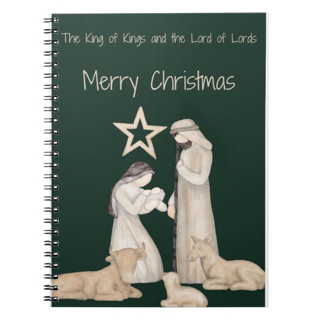 Divine Nativity: The Most Blessed Embrace Notebook (Front)