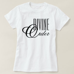 Divine Order 90s minimalist chic faith tee shirt