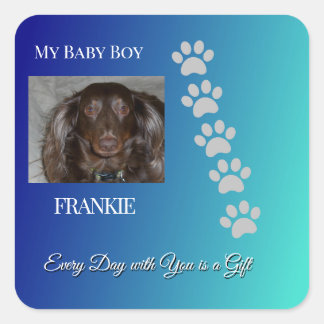 Divine Pawprints Tribute Square Sticker