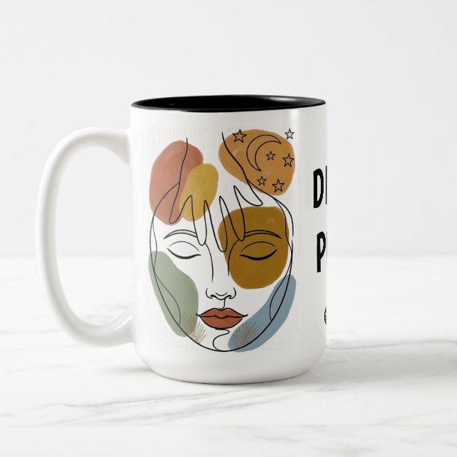 DIVINE PEACE Two-Tone COFFEE MUG (Left)