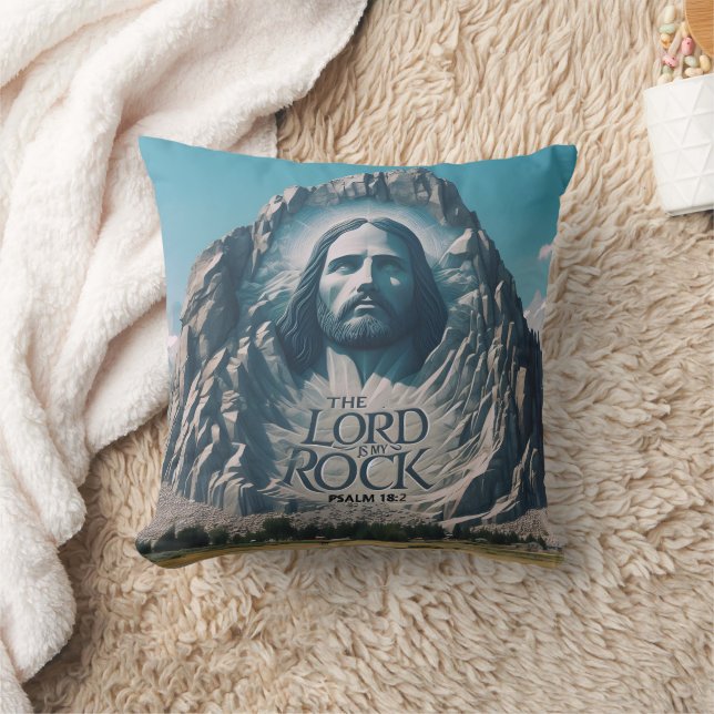 Divine Presence on Majestic Peak Throw Pillow (Blanket)